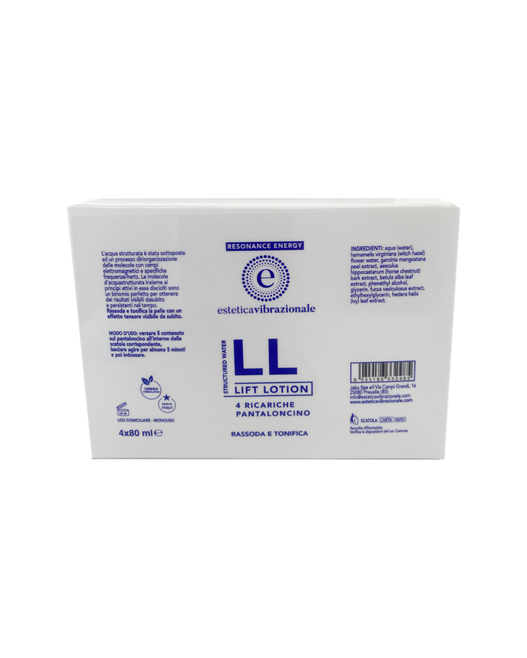 Set 4 ricariche per pantaloncini Lift Lotion