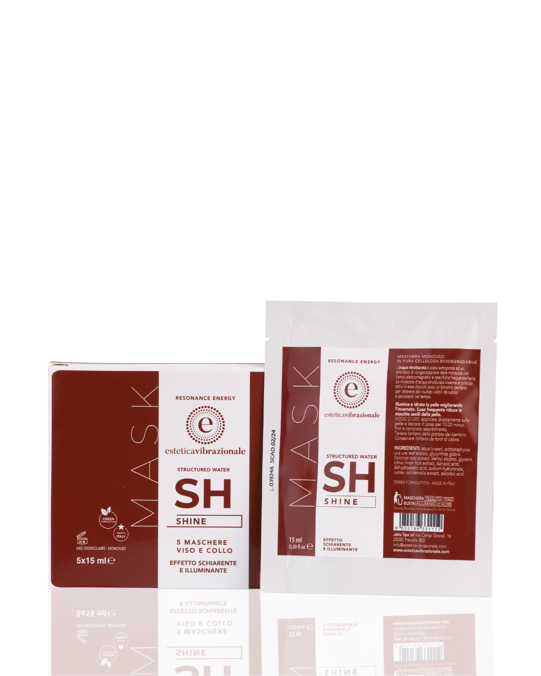Set 5 maschere viso Shine